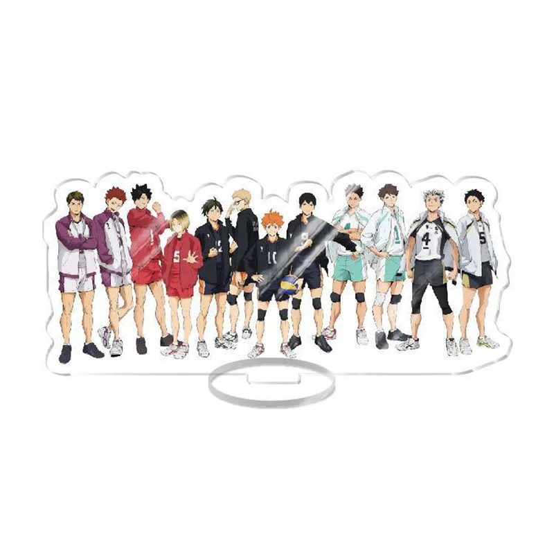 

Anime Haikyu Volleyball Teens Acrylic Figure Stand Collectible Cartoon Desktop Decor Accessories Standing Plate Fans Merch Gift