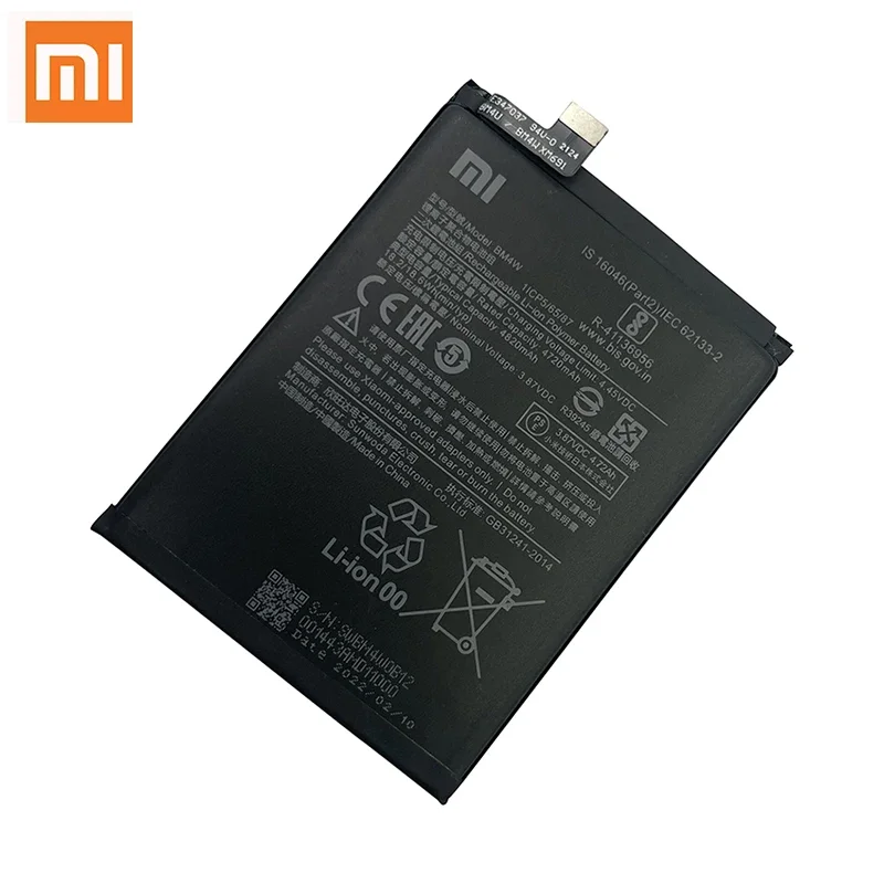 100% Original BM4W 4820mAh Phone Battery For Xiaomi Mi 10i 10T Lite Mi10i 10TLite 5G Mobile Phone Replacement Batteries Bateria