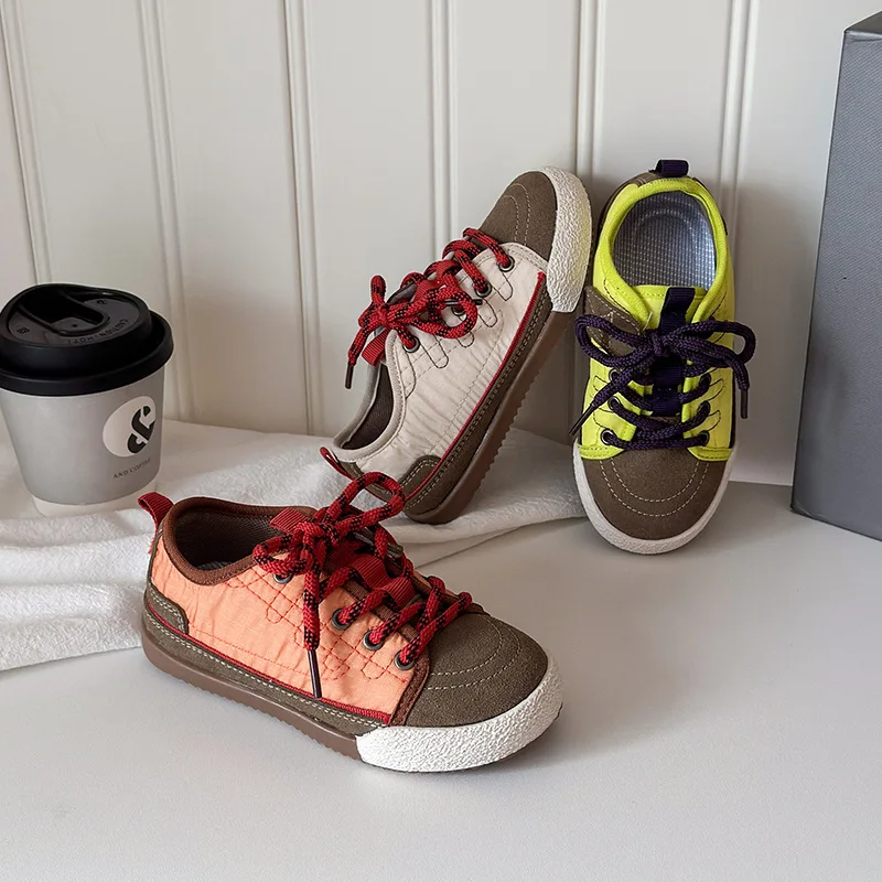 

Fashion Girls' Shoes 2026 Spring New Girls' Sneakers Comfort Non Slip Boys' Canvas Shoes Simple Versatile Child Casual Shoe