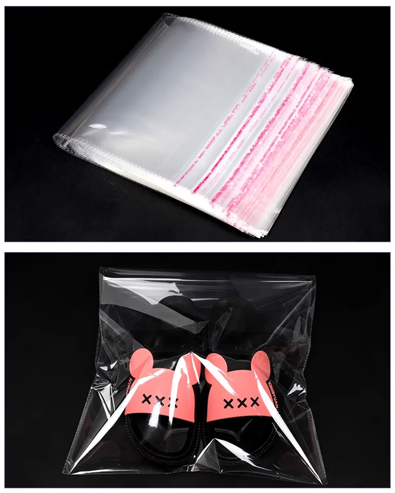 100PCS Opp Selbstklebende transparente Plastiktüte Kleidung Schmuck Verpackung Selbstklebende Keks Süßigkeiten Verpackung Zellophanbeutel – Detail 8