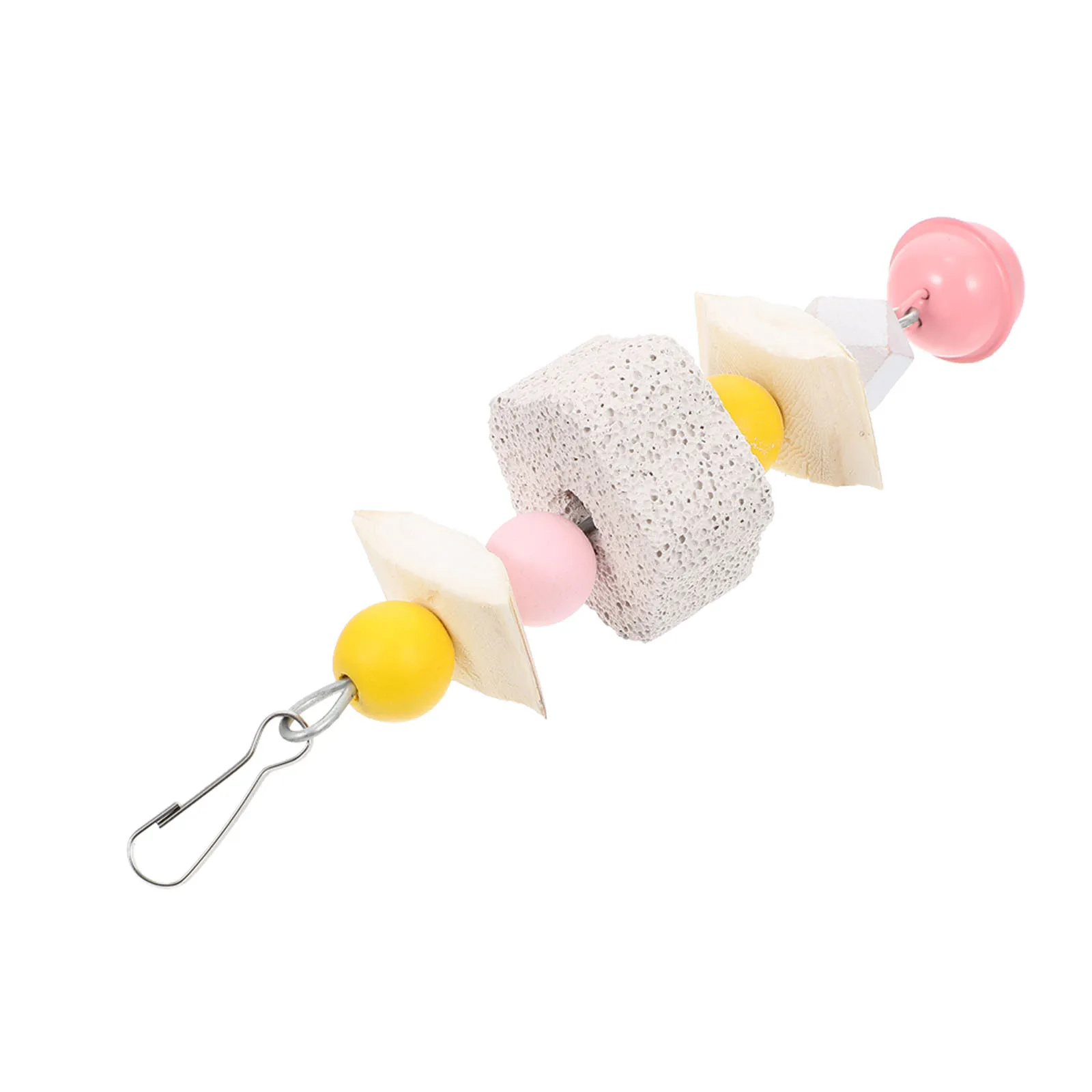 

Pink Parrot Hanging Toys Durable Chew Bird Pet Birds Chewing Plaything Bite Toy Plaything Lightweight Pet Supplies Small Size