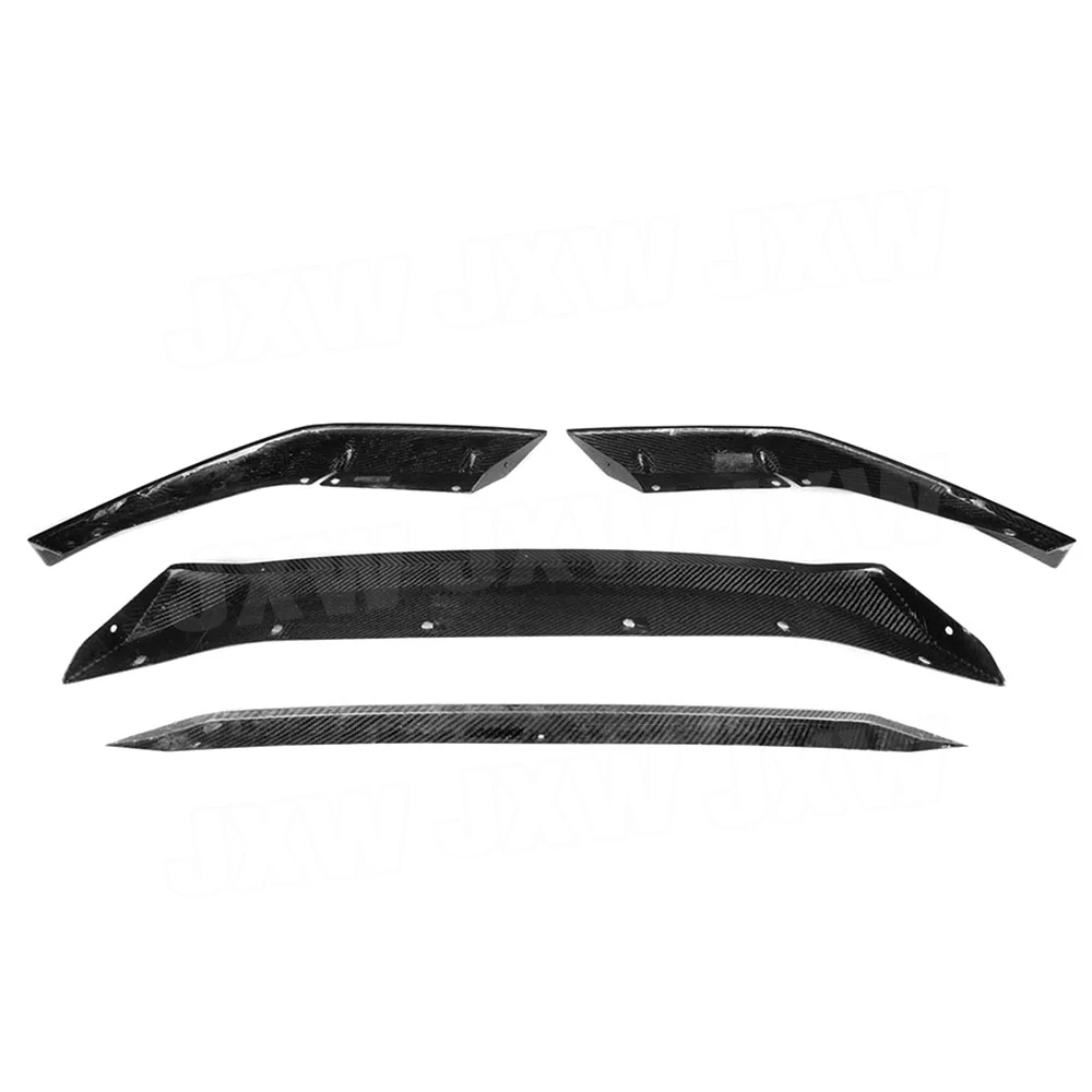 Carbon Fiber Front Lip Splitters for BMW 5 Series F90 M5 LCI 2021+ FRP Car Front Bumper Guard Four-section Bumper Spoiler