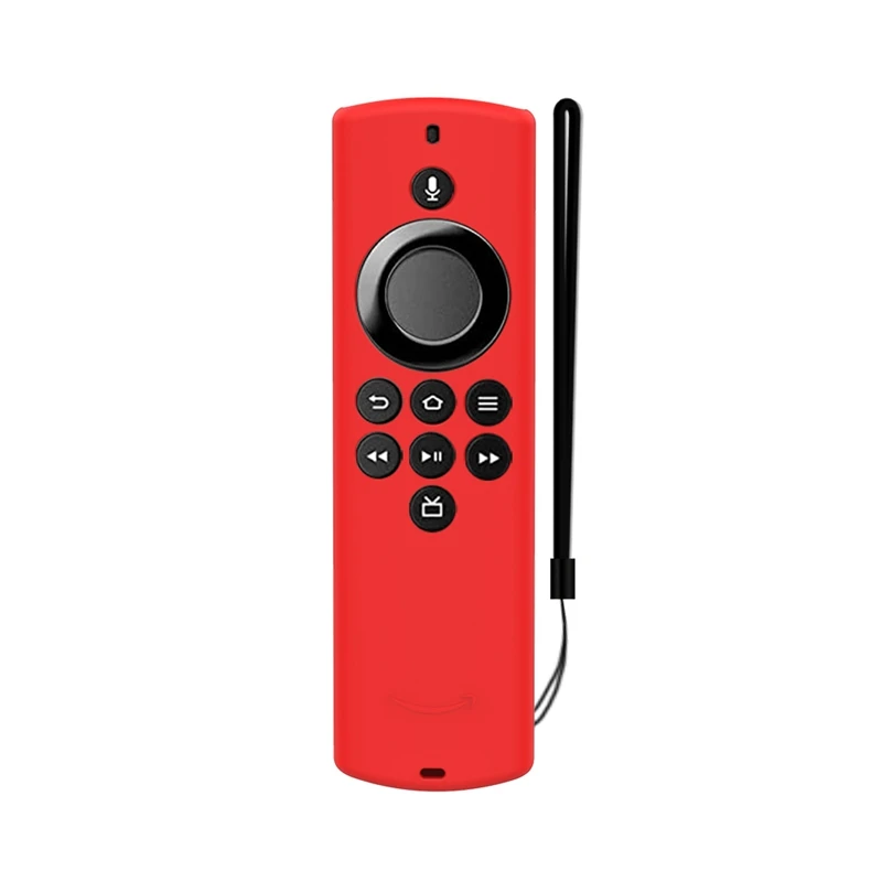 เคสป้องกันรีโมทคอนโทรลสำหรับ Alexa Fire TV Stick Lite แบบพกพาได้ฝุ่นปกป้องผิวซิลิโคนสำหรับรีโมท