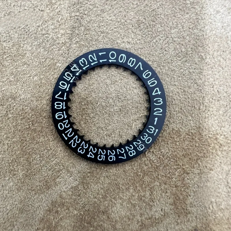 Accesorios de reloj con placa de calendario de movimiento NH34-NH35, nuevos 3 caracteres y 6 caracteres, blanco, negro