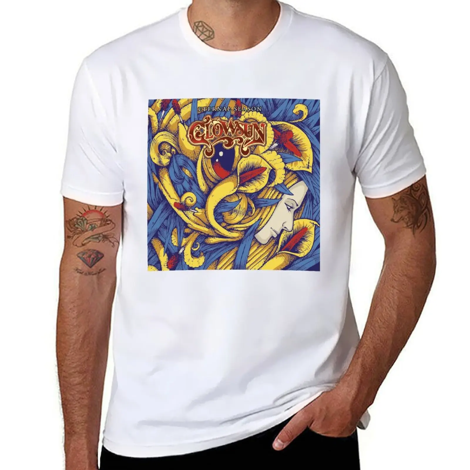 

Glowsun: Eternal Season T-Shirt man graphic t shirt cotton t shirts man 100% T-Shirt