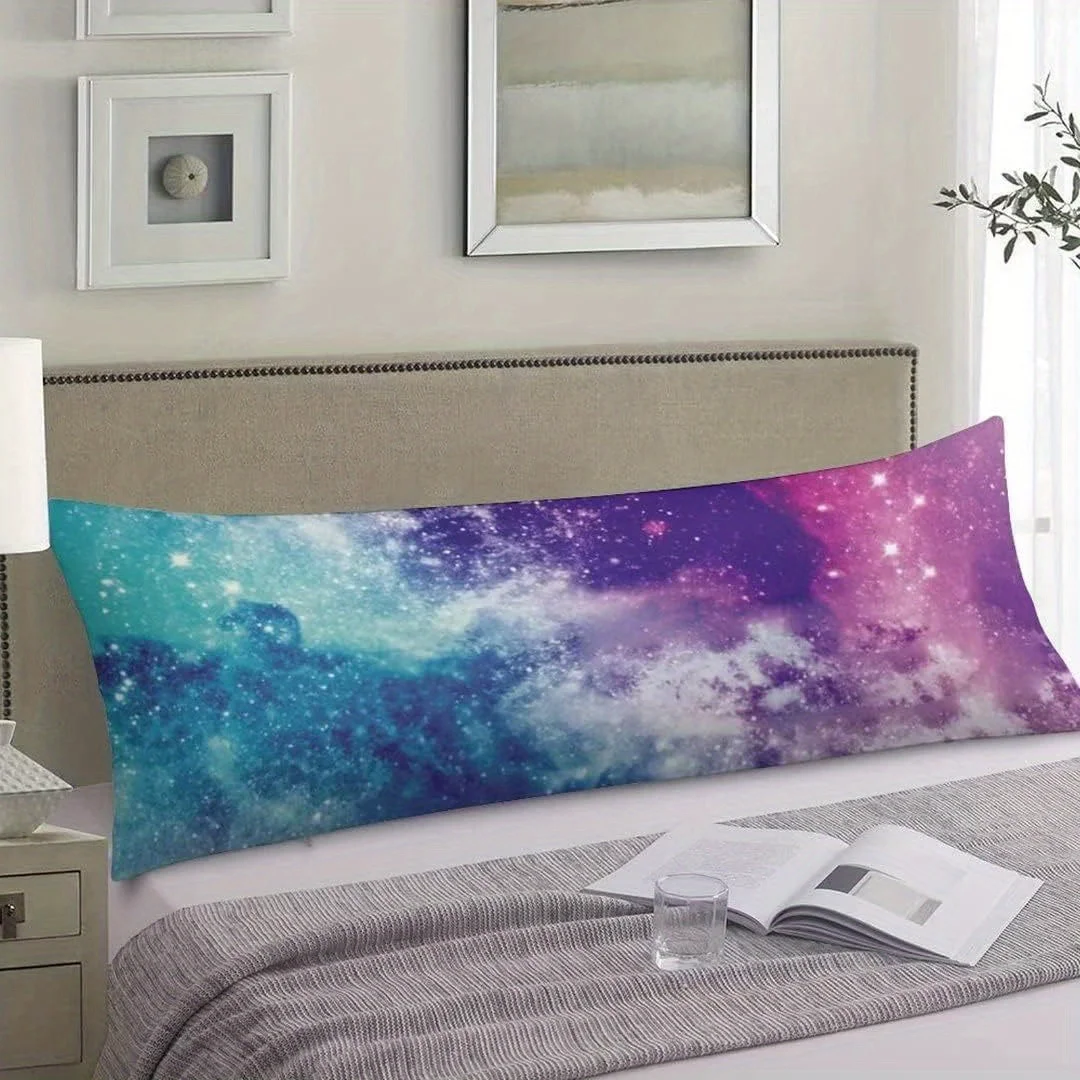 Galaxy Body Pillow Cover Nebula Milky Way Star Night Universe Starry Sky Cushion Long Pillowcase With Zipper Decorative