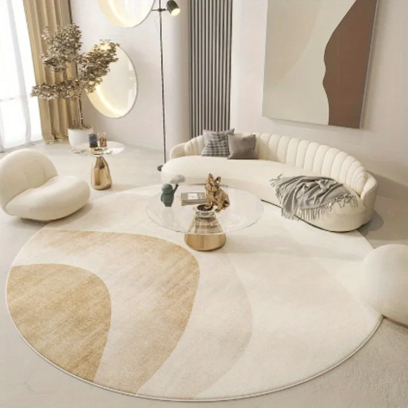 Vintage White Dove Round Carpet Flying Pigeon Floral Ornament Print Floor Mat for Living Room Bedroom Art Decor Present Ornament