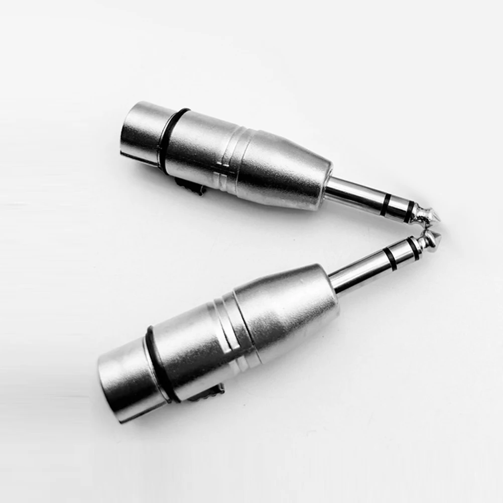 

2Pcs Trs to Xlr Audio Adapter Male Trs to Female Xlr Connector for Professional Sound Equipment 6.5mm Compact Design