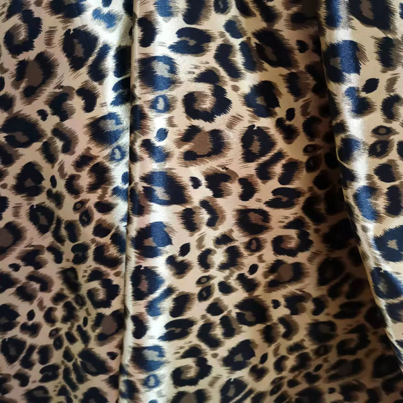 Leopard Classic Fabric Soft Satin DIY Cap Ribbon Tilda Lining Glossy Polyester