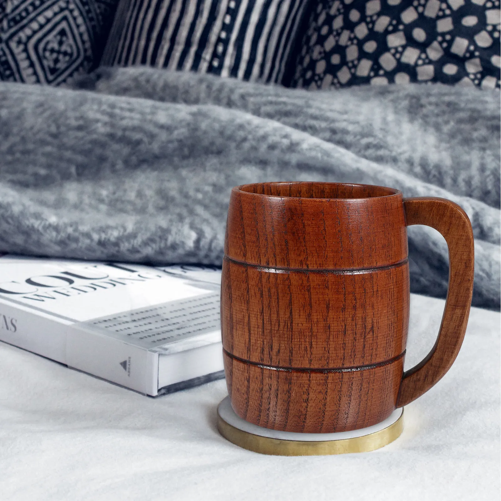 Wooden Beer Coffee Mug Water C - đánh giá và giá Mug Tea Coffee