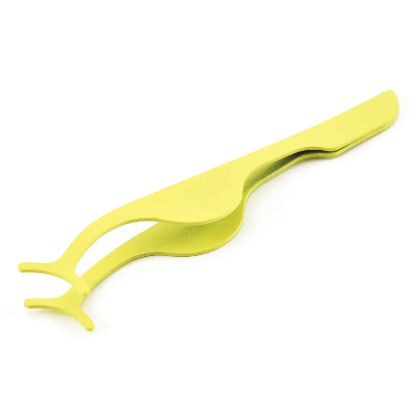 1 قطعة الرموش الصناعية الملقط أدوات ماكياج مساعد بكرة الشعر متعددة الوظائف رمش بكرة الشعر الملقط الصغيرة المهنية الملقط أداة