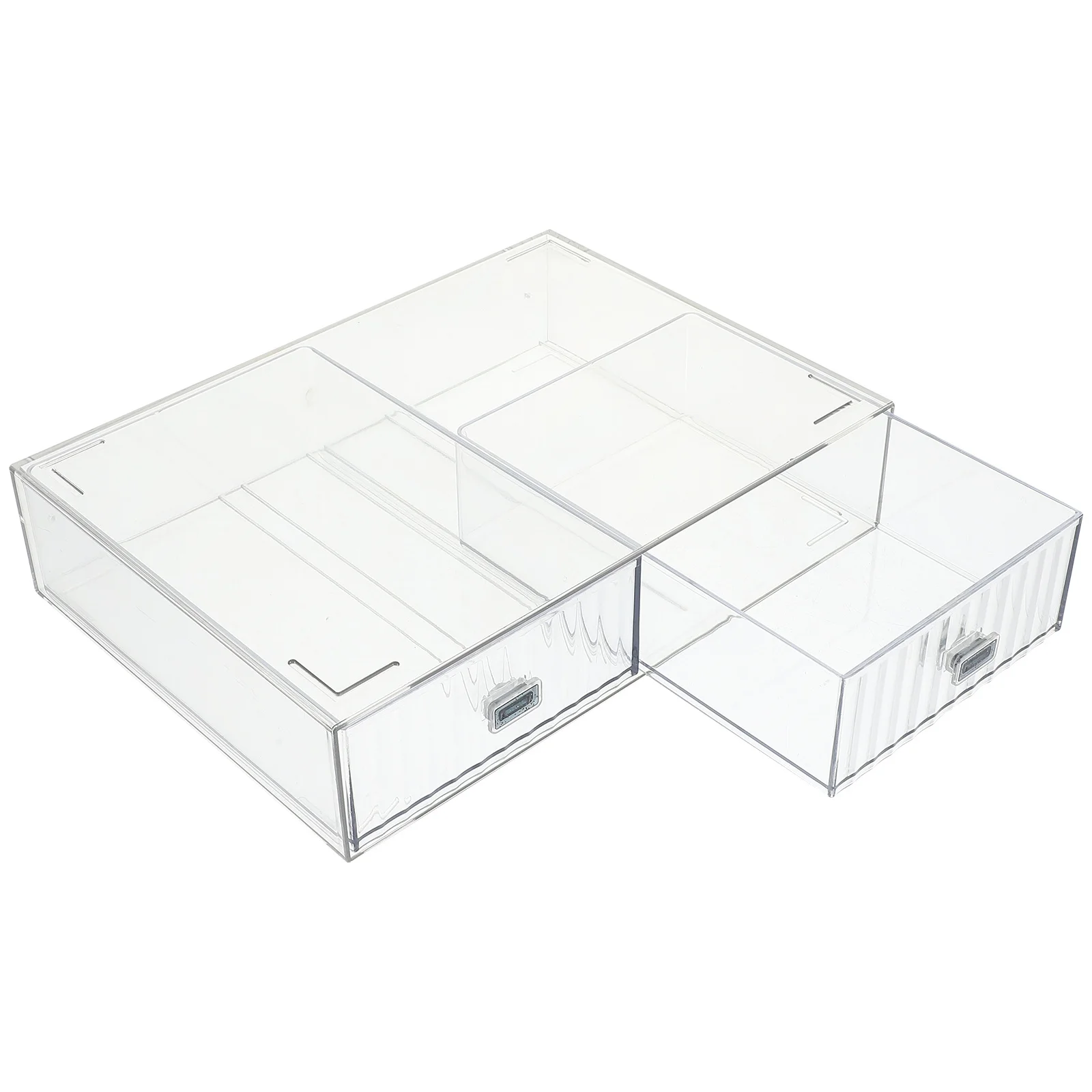 صندوق منظم لدرج تخزين سطح المكتب منظم مكتب بلاستيكي للوازم المكتبية سعة كبيرة لتوفير المساحة لتخزين الملفات #1