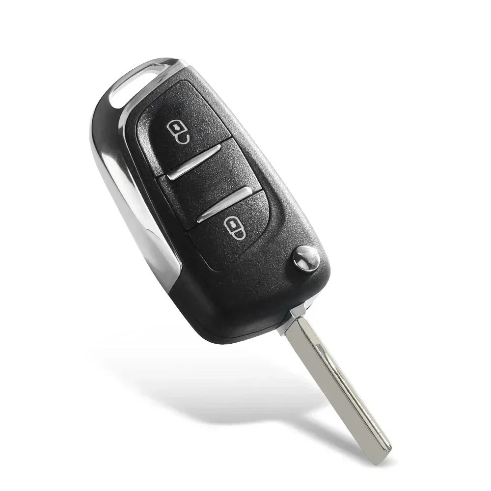 KEYYOU 10PCS Chiave A Distanza Dell'automobile Borsette Per Citroen C2 C3 C4 C5 Berlingo Per Peugeot 207 307 308 407 607 HU83 VA2 Modificato Flip Case