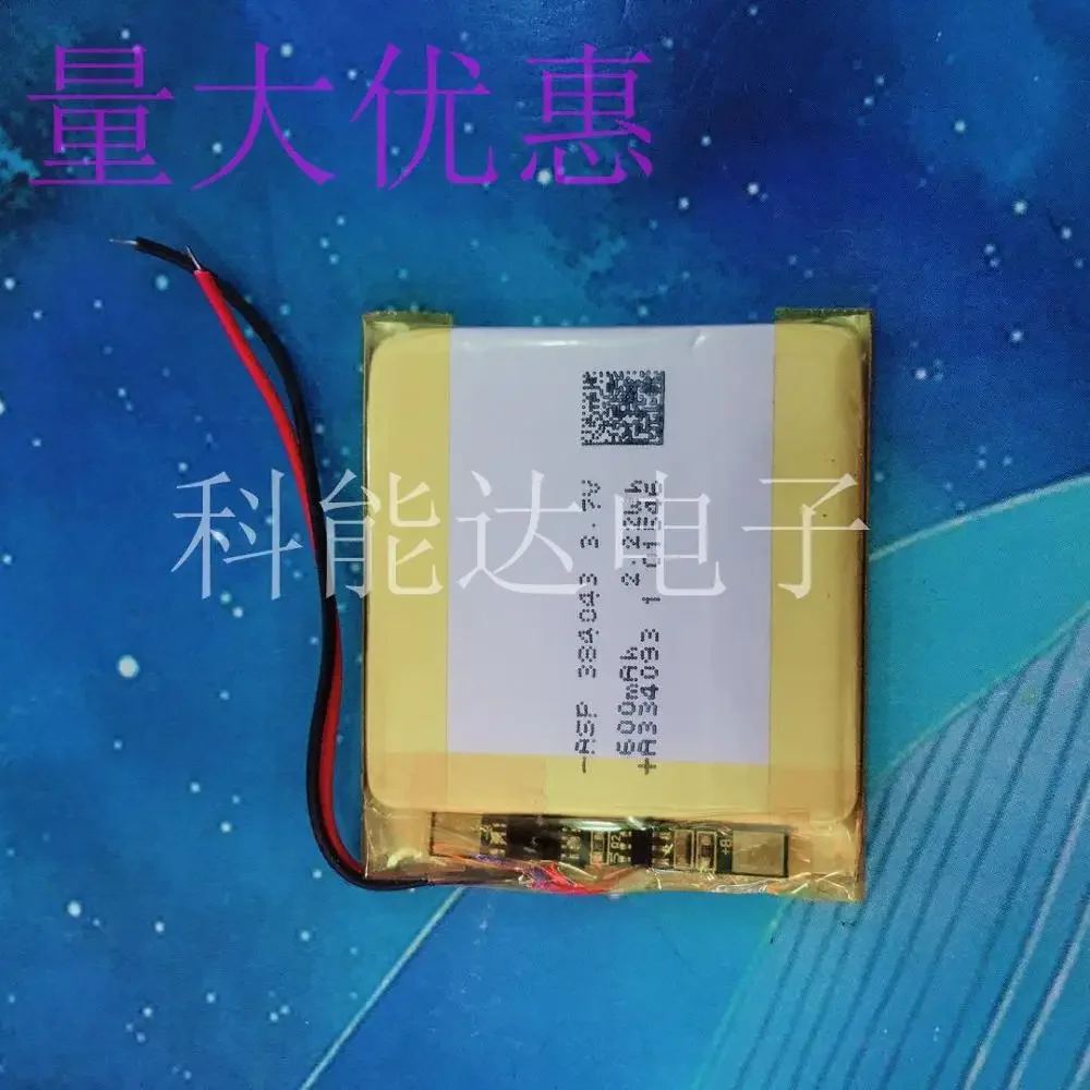 

Полимерная литиевая батарея 3,7 В 384043 600 мАч GPS-навигатор Bluetooth-подключаемый динамик