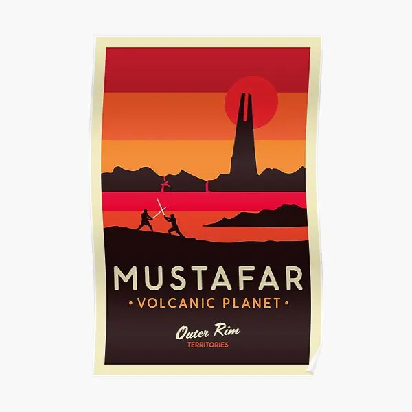 Mustafar Volcanic Planet  Poster Decoration Home Art Funny Wall Painting Room Print Modern Picture Vintage Decor Mural No Frame