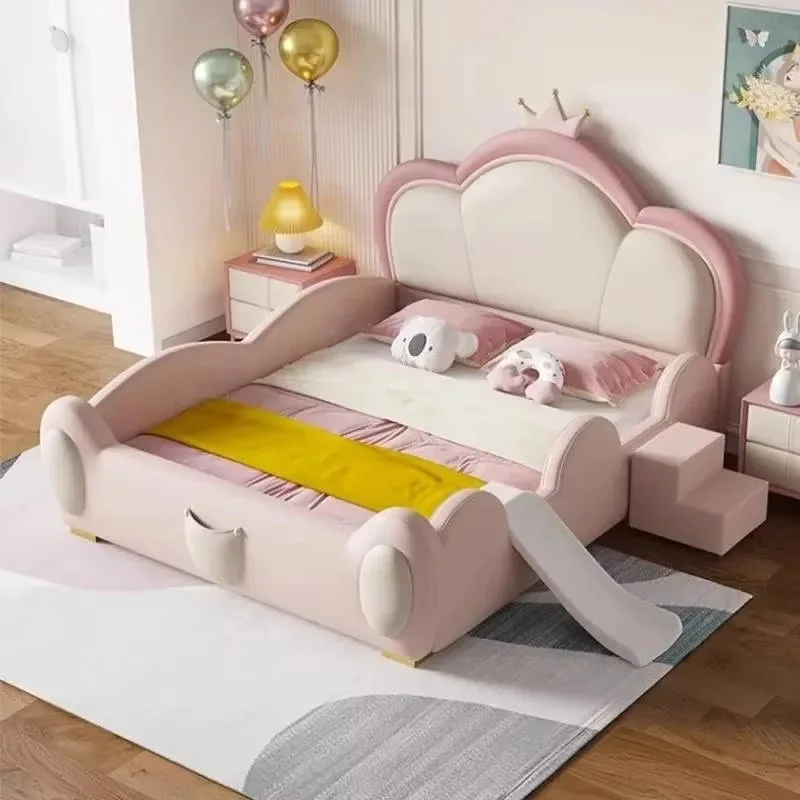 

Nordic House Decoration Kids Bed Frame Comforter Girls Bedroom Children Beds Princess Modern Style Letto Bambini Kids Furniture