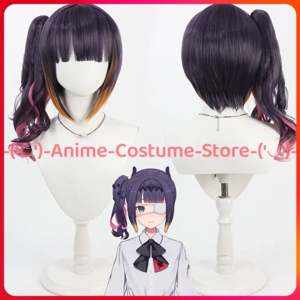

Hololive VTuber Ninomae Ina'nis, парик для косплея, хвост, парики с персонажами аниме, Хэллоуин, карнавальный костюм для вечеринки, реквизит, синтетические волосы