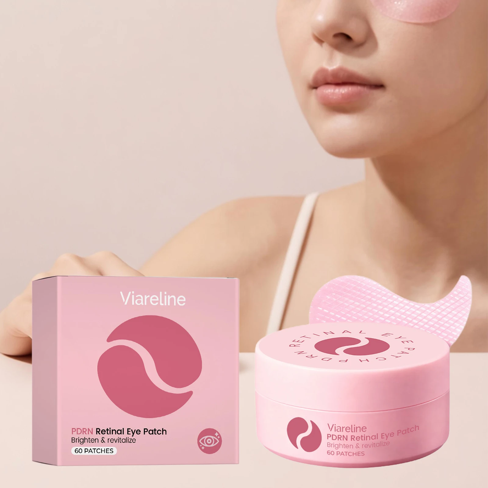 Parches de Retinol para Iluminar el Contorno de Ojos, Nutritivos, Alivian la Fatiga, Reparan, Suavizan, Atenúan las Líneas Finas, Reafirmantes, Gel para el Contorno de Ojos
