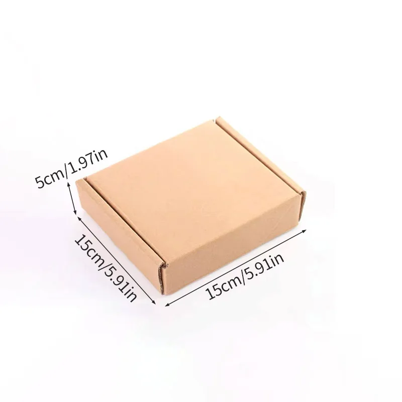 Kraft Paper Gift Boxes with Window, 1/5 PCS