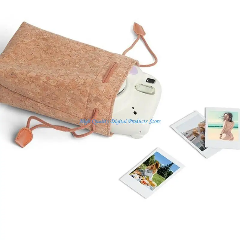 U2JE Breathable Cork PU Camera Carry Bag Spacious Interior for Lens And Adapter