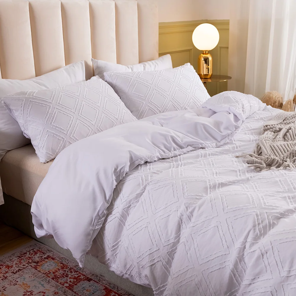 Duvet Cover Bedding Set Twin Full Queen King Size 135x200 Nordic Quilt Cover 240x220 Double Single White Wave Bed Linen 200x200
