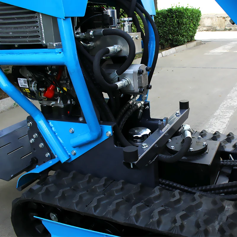 CE Approved 500kg Loading Capacity power mini wheelbarrow Customized Track crawler mini Dumper