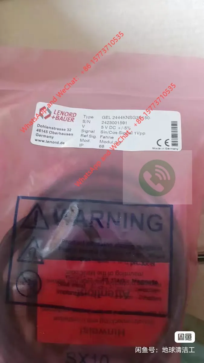 LENORD + BAUER Sapphire encoder 2444KNSG3K150, code plate model ZAN3.051 2110.0