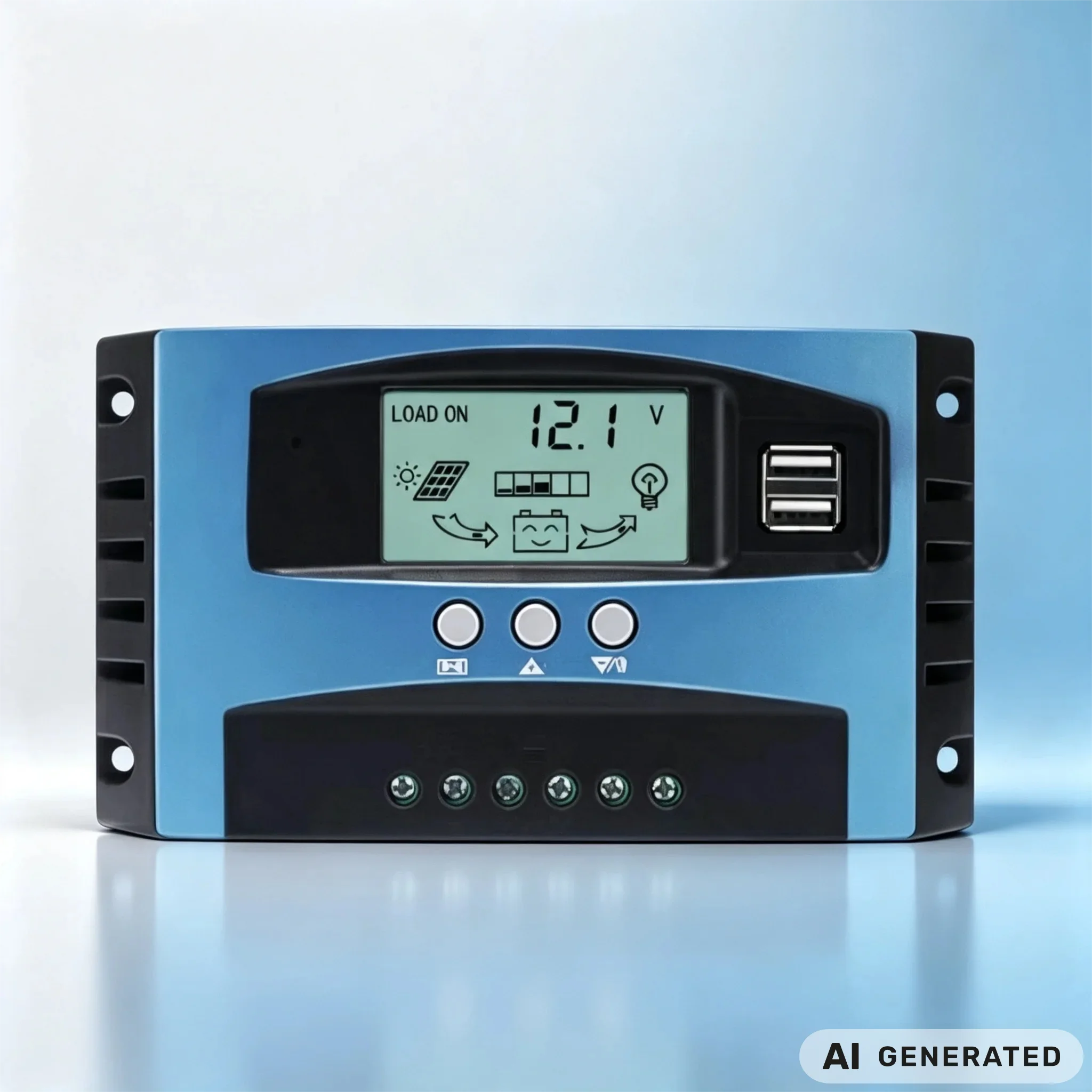 Solar Mppt Charge Controller 12v 24v Auto Universal Solar Panel Regulator Charger For Lead Acid Lithium Battery System