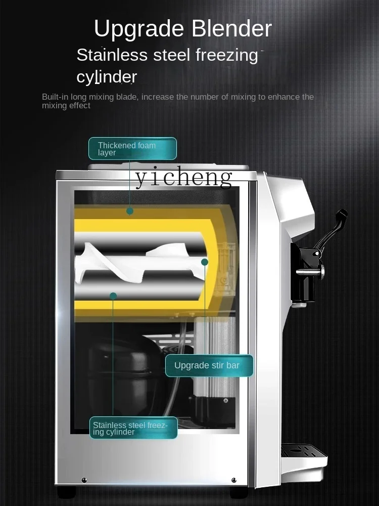 XL Ice Cream Machine Ice-Cream Cone Commercial Small Vertical Desktop Ice Cream Machine Automatic