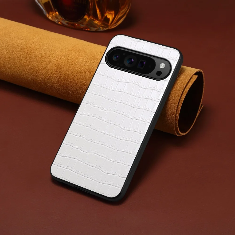 

Fashion Solid Color Leather Phone Case for Google Pixel 7 8 9 10 Pro XL/9a 8a 7a