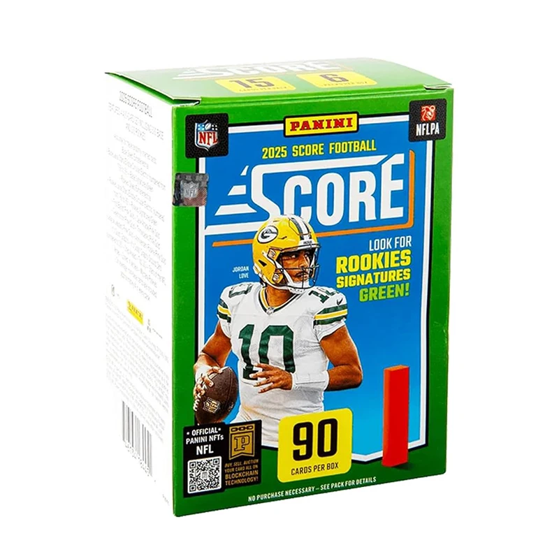 2025–26 Panini Score NFL Football Blaster Box بطاقات التداول الرسمية تتضمن بطاقات Rookie المتوازية والإدخالات المختومة
