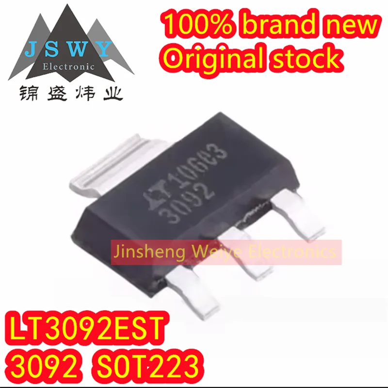 (3/10pieces) LT3092EST LT3092IST LT3092 Parts Mark 3092 SOT223 Current Management Chip 100% Brand New Original Electronics