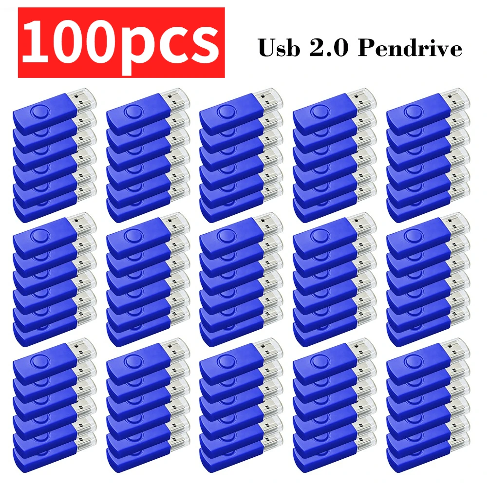 Free Custom 100PCS USB Flash Drive Pen Drive 256MB 512MB 1GB 2GB 4GB 8GB 16GB Pendrive Memory Stick 32GB 64GB USB Stick Gift 2.0