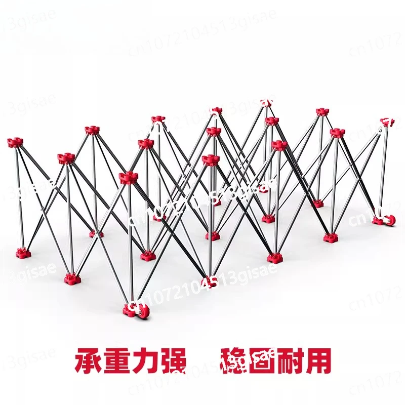 Ceramic Tile Glass with Wheel Support Frame Industrial Special Retractable Folding Table Multifunctional