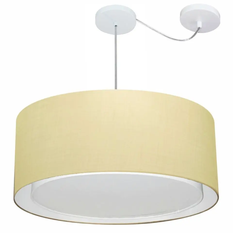 MJ-4318 Cylindrical Pendant With Beige Deviation For Dining and Being Table