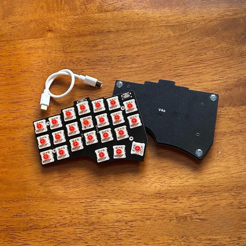 Corne V4 Dwarf Axis Split Keyboard Kit Customized Fr4 Wired Hotswap  Gaming Mechanical Keyboard Kit Support Ergonomics Vial/Qmk