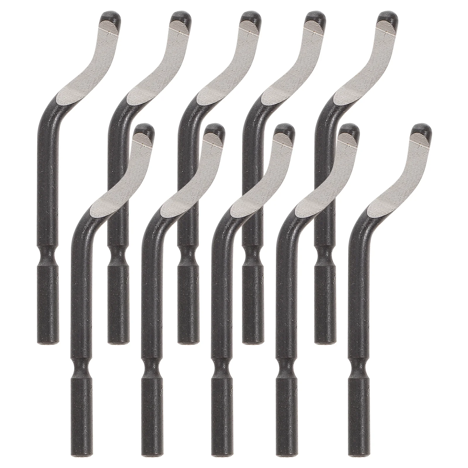 

10 Pcs Rotary Tool Deburring Blade Blades for Metal Stainless Steel Cutters Resin Black
