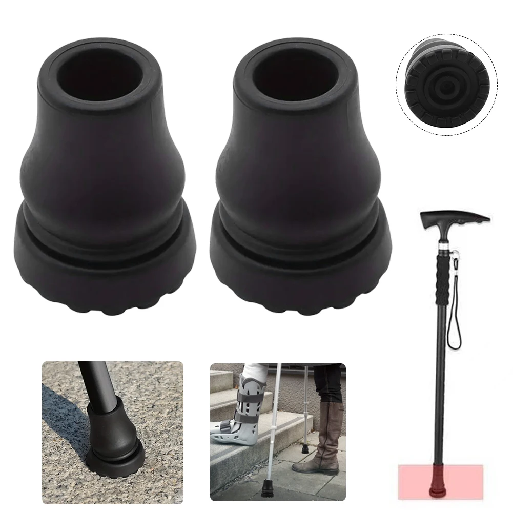 2 قطعة عصا للمشي منصات أسفل 16/20/22 مللي متر عكاز قصب الغطاء السفلي المطاط الرحلات القطب تلميح حامي قصب عكاز اكسسوارات #1