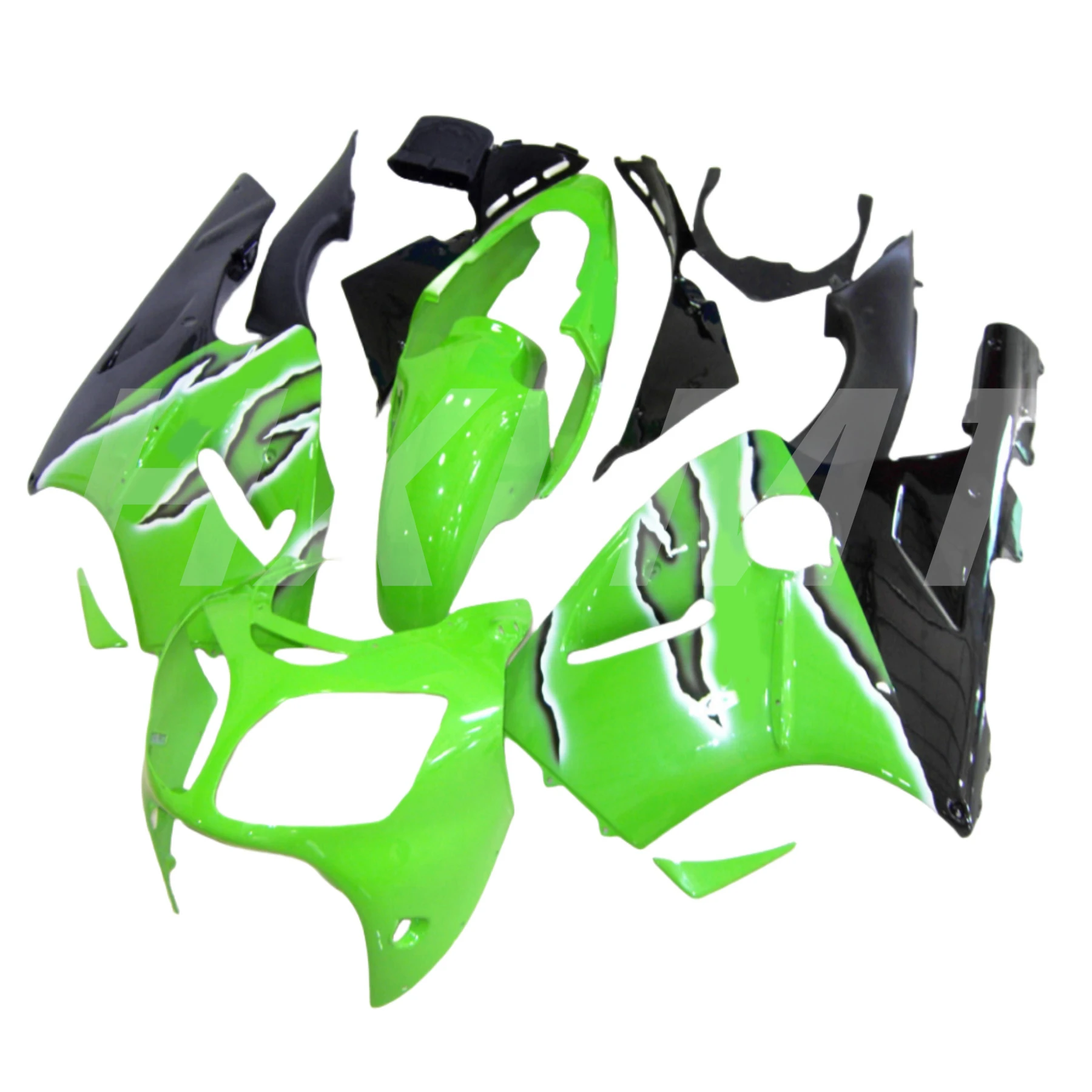 Customized Injection Motorcycle Fairings Kits For KAWASAKI Ninja ZX-12R 2000 2001 Sports Fairing ZX 12R 00 01 Green Bodyworks