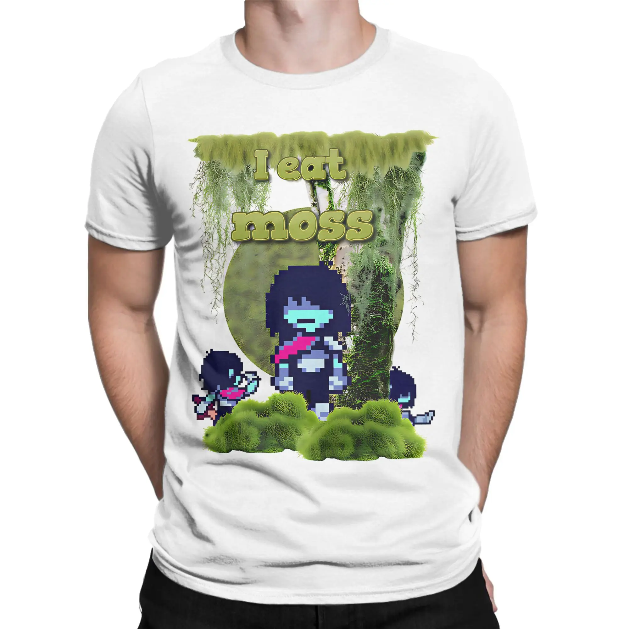 الرجال النساء أكل موس كريس ديلتارون تي شيرت 100% ملابس علوية من القطن مضحك قصيرة الأكمام طاقم الرقبة تيز هدية فكرة تي شيرت #2