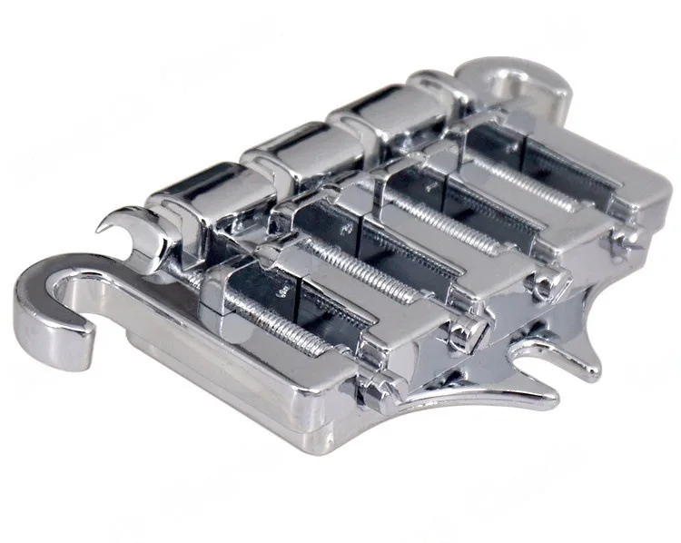

One-piece clevis four-string electric bass bridge tailpiece