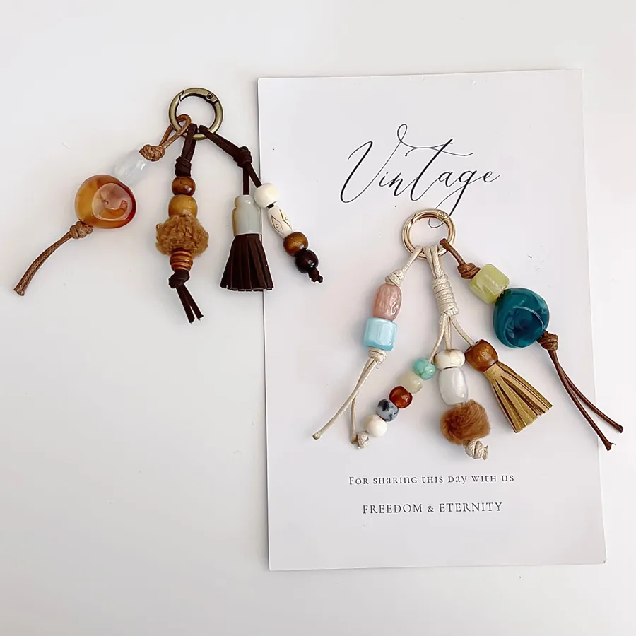 Retro Quasten-Plüsch-Schuhcharms, handgewebte, vielseitig einsetzbare DIY-Accessoires, frische Farb-Anhänger, modische Dekoration für Schuhe und Stofftaschen – Detail 5