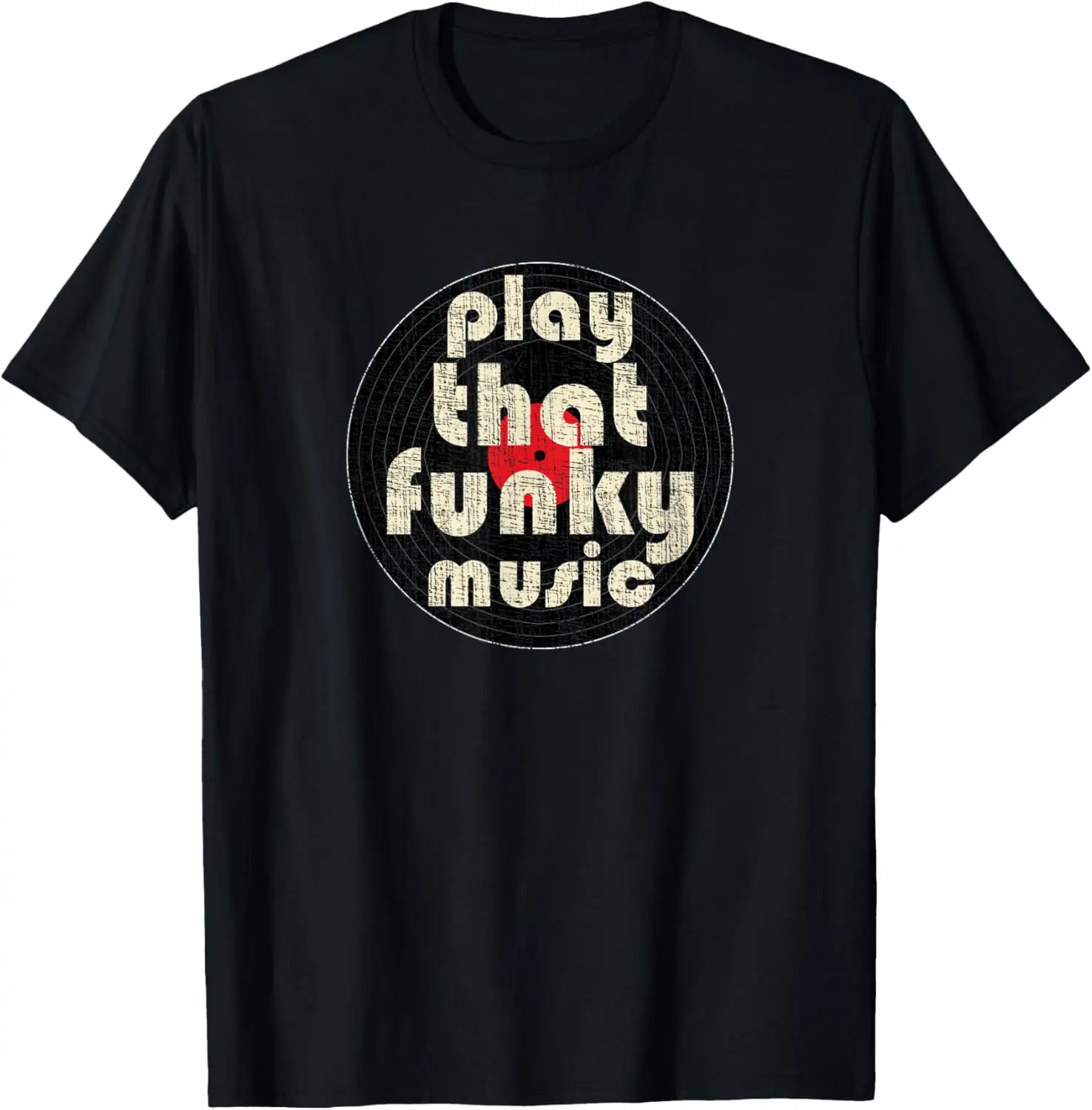 

PLAY THAT FUNKY MUSIC Vintage 1970 Vinyl Distressed T-Shirt