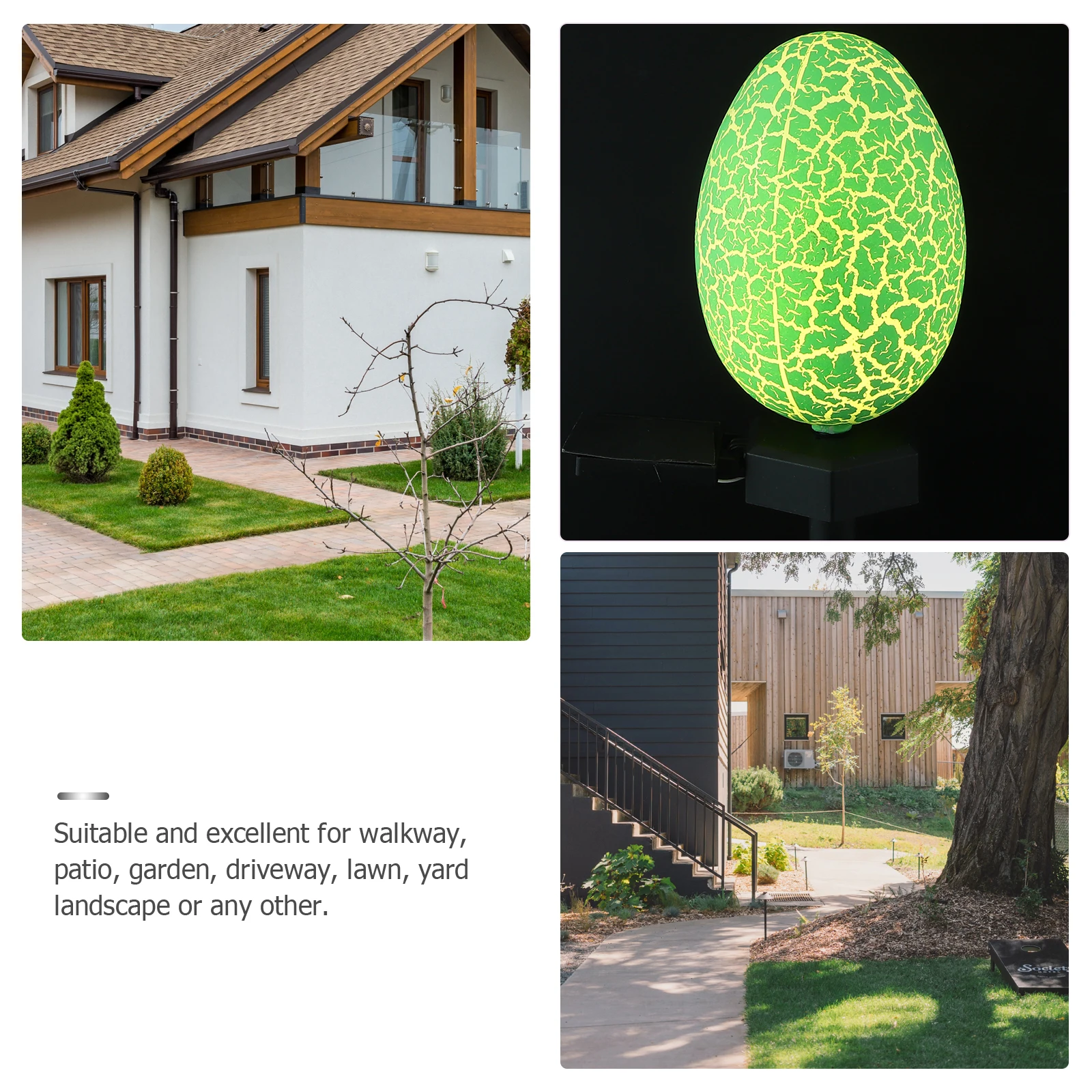 

Solar Easter Egg Floor Lamp Light Outdoor Garden Decor for outside Lights Power Outdoors