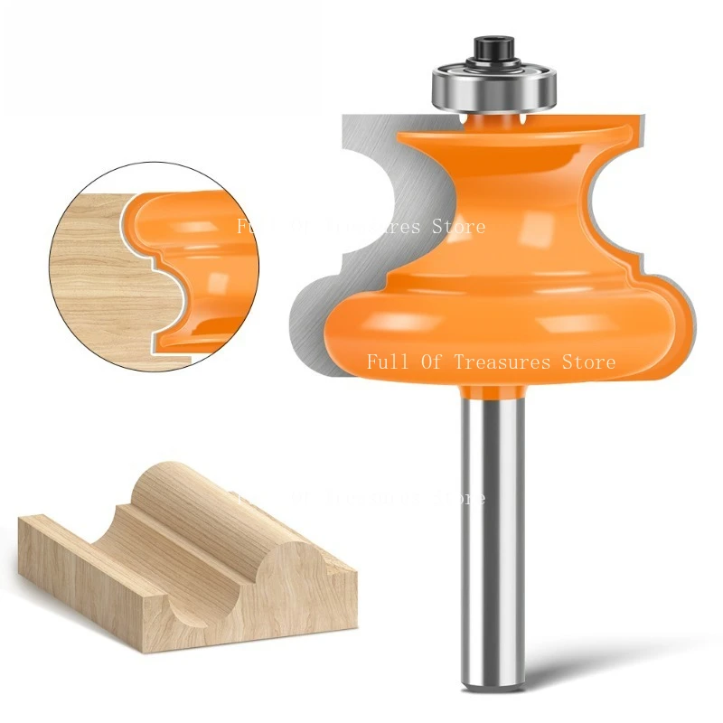 

8Mm handle positive half multi-arc knife line knife tenon knife puzzle cutter woodworking milling cutter cabinet line cutter