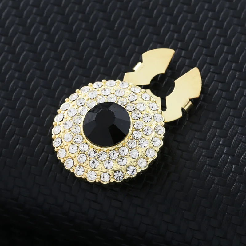 1 قطعة أزرار أكمام زهرة حجر الراين فريد زر مجوهرات أنيقة زر يغطي للرجال النساء فساتين راقية اكسسوارات الديكور #2