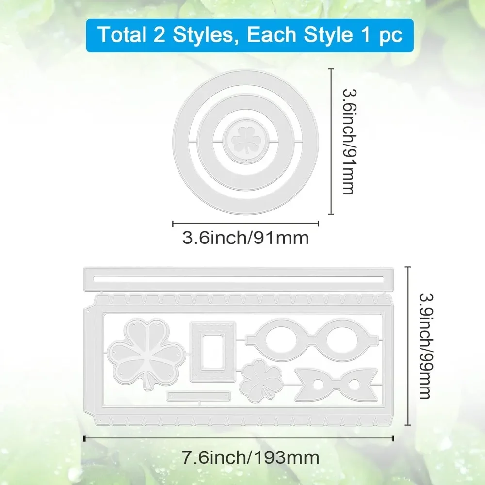 3D St. Patrick's Day Hat Cutting Dies Lucky Grass Carbon Steel Die Cuts for DIY Crafting Embossing Stencil Template for Card