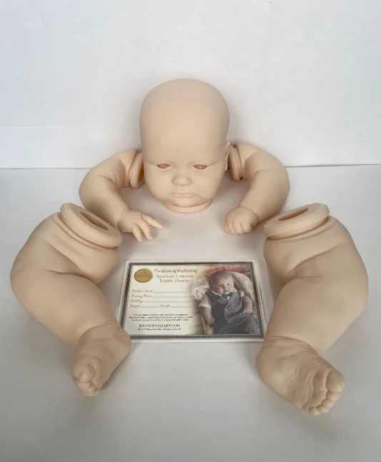 

EGO 23Inch Reborn Doll Kit Lifelike 3 Month Toddler Awake without COA Vinyl Unpainted Unfinished Doll Parts DIY Blank Doll Kit