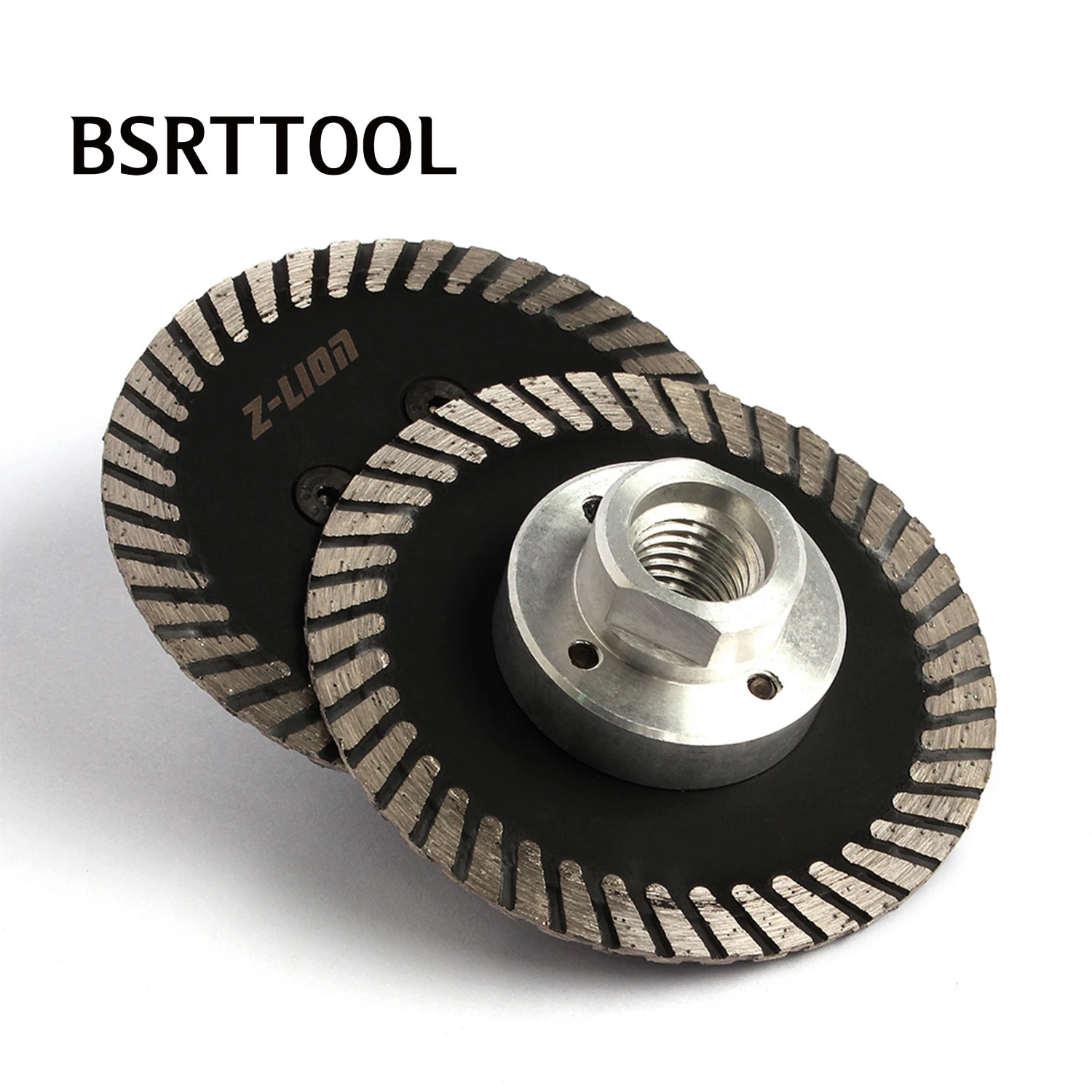 BSRTTOOL 75mm Mini Diamond Saw Blade with Removable FIange For Granite Marble Diamond Turbo Carving Disc