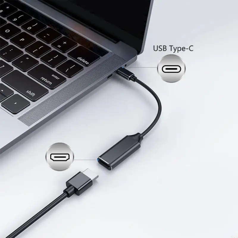 USB Type C naar HDMIS -adapter voor naadloos 4K streaming -ervaring 3840x2160